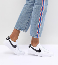 Бело-черные кроссовки Nike Blazer - Белый