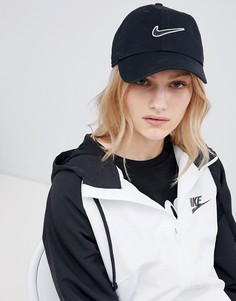 Черная кепка с логотипом Nike - Черный