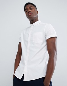 Белая оксфордская рубашка зауженного кроя ASOS DESIGN - Белый