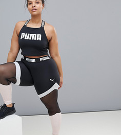 Леггинсы с сетчатыми вставками Puma Plus эксклюзивно для ASOS - Черный
