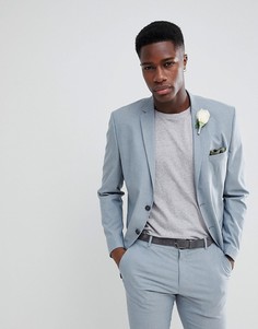 Серый узкий пиджак Selected Homme - Серый