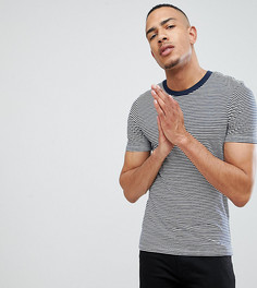 Футболка в полоску Selected Homme TALL - Темно-синий