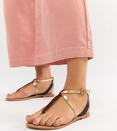 Кожаные сандалии для широкой стопы ASOS DESIGN Forbes - Мульти