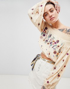 Блузка Free People Saachi - Белый