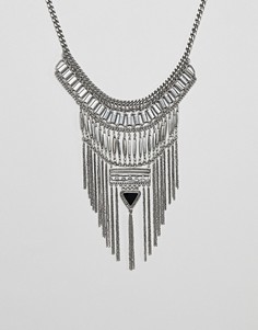 Броское ожерелье ASOS DESIGN - Серебряный