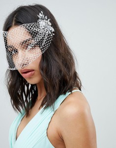 Вуалетка с заколками для волос ASOS DESIGN Bridal - Серебряный
