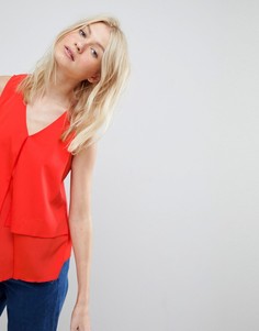 Блузка с оборкой Vero Moda - Красный
