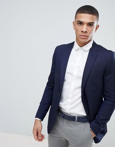 Темно-синий пиджак скинни Burton Menswear - Темно-синий