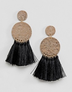 Серьги с кисточками ASOS DESIGN - Черный