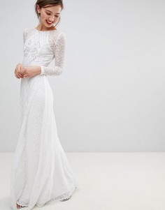Платье макси с длинными рукавами Frock &amp; Frill - Белый