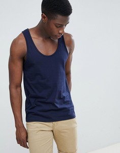 Темно-синяя майка ASOS DESIGN - Темно-синий