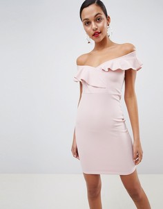 Платье-футляр телесного цвета Outrageous Fortune - Розовый