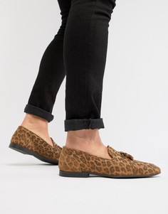 Лоферы с леопардовым принтом ASOS DESIGN - Мульти