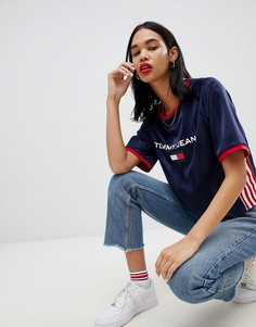Укороченная футболка Tommy Jean 90s Capsule 5.0 - Темно-синий