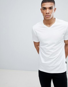 Белая футболка с V-образным вырезом Burton Menswear - Белый