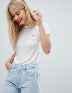 Приталенная футболка с логотипом Tommy Jeans - Белый