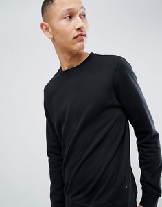 Черный джемпер с круглым вырезом Burton Menswear - Черный