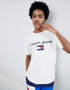 Белая футболка в стиле 90-х с круглым вырезом и логотипом Tommy Jeans Capsule - Белый