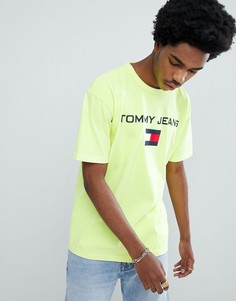 Желтая футболка в стиле 90-х с круглым вырезом и логотипом Tommy Jeans Sailing Capsule - Желтый