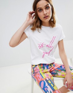 Футболка с принтом Its All Good River Island - Белый