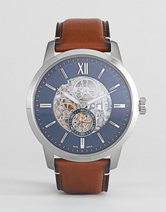 Часы с кожаным ремешком Fossil ME3154 Townsman - Коричневый