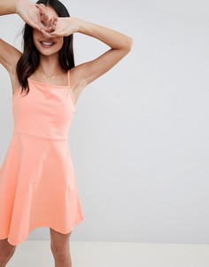 Сарафан мини с квадратным вырезом ASOS DESIGN - Оранжевый