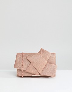 Вечерняя сумка с блестками и бантом Ted Baker - Золотой