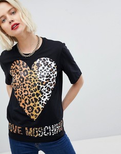 Футболка Love Moschino - Черный