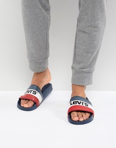 Темно-синие шлепанцы Levis June - Темно-синий Levis®