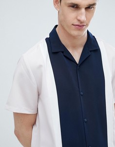 Рубашка классического кроя со вставками и отложным воротником ASOS DESIGN - Мульти