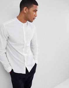 Рубашка с воротником-стойкой Selected Homme - Белый