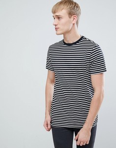 Черная футболка с полосками New Look - Черный