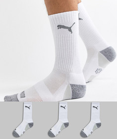 3 пары белых носков Puma Golf Pounce 89758001 - Белый