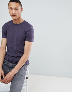 Фиолетовая обтягивающая футболка Burton Menswear - Фиолетовый