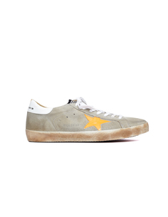 Серые замшевые кеды Superstar Golden Goose