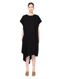 Асимметричное шерстяное платье Yohji Yamamoto