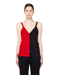 Двухцветный шелковый топ Haider Ackermann