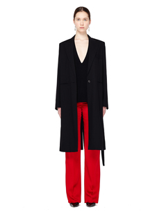Шерстяное пальто с поясом Ann Demeulemeester
