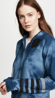 FREECITY Clouds & Stripes Zip Up Hoodie