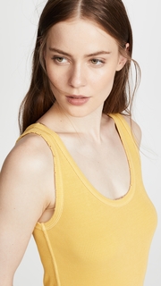 AMO Cropped Ribbed Tank Top