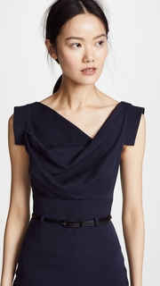 Black Halo Jackie O Belted Dress