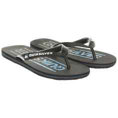 Сланцы детские Quiksilver Molokaiwordmyt Black/Blue