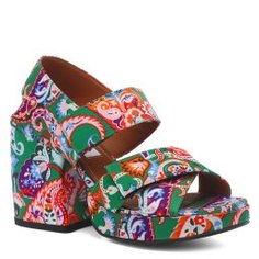 Босоножки KENZO SD510 зеленый