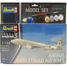 Набор Узкофюзеляжный реактивный пассажирский самолёт  Airbus A320 авиакомпании Etihad Airways Revell