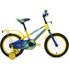 Двухколёсный велосипед Forward "Meteor" 16, желтый/синий