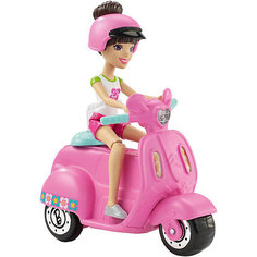 Игровой набор с куклой Barbie "В движении" Скутер и мини-кукла Mattel