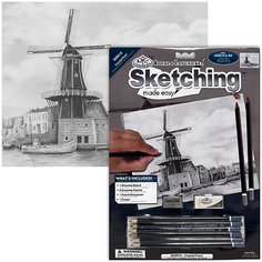 Картина-эскиз по номерам карандашами Royal&amp;Langnickel "Пристань", 22х29 см Royal&Langnickel