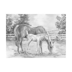 Картина-эскиз по номерам карандашами Royal&amp;Langnickel "Лошади", 28,5х39 см Royal&Langnickel