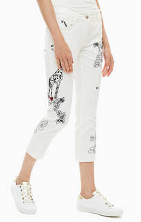 Укороченные джинсы бойфренд с декоративной вышивкой Patrizia Pepe