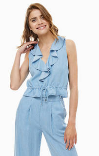 Топ синего цвета в полоску Patrizia Pepe